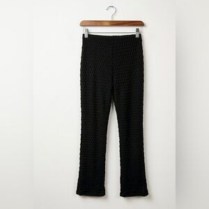 Vintage 90s EXPRESS TRICOT Black Popcorn Bubble Textured Pants M | Y2K Retro